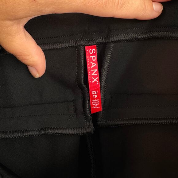 Spanx The Perfect Pant Womens XS Black Straight Ponte Stretch Slim Career Office - Picture 5 of 11